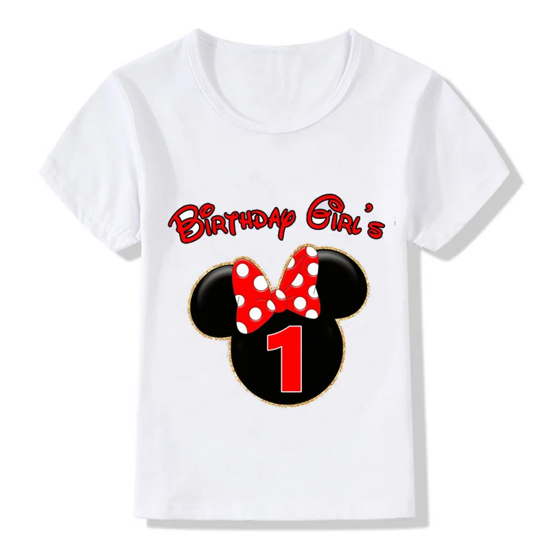 01 Wish kids/Одежда для мальчиков и девочек с надписью «happy birthday age» и цифровым принтом в стиле «kawaii mic festival» хлопковая Футболка с круглым вырезом лучший подарок - Цвет: 01