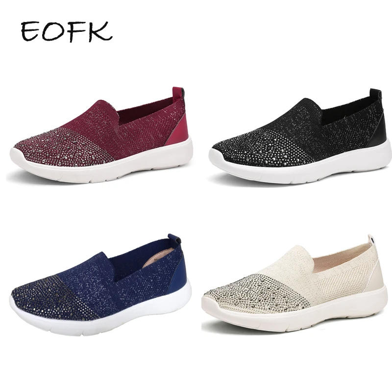 Женская обувь на плоской подошве EOFK повседневная с бантиком бабочкой и стелькой