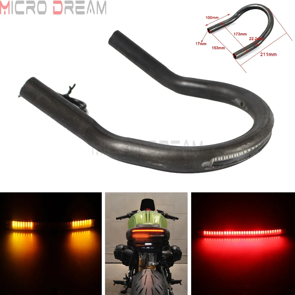 22 мм (7/8 &quot) мотоцикл задняя часть сиденья петля рама Хооп трекер конец Drag Cafe Racer