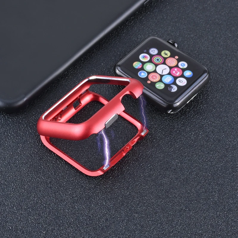 Магнитная Адсорбция металлическая рамка защитный чехол для Apple Watch 38 мм 42 мм Серия 1 2 3 для iwatch 4 5 40 мм 44 мм крышка бампер
