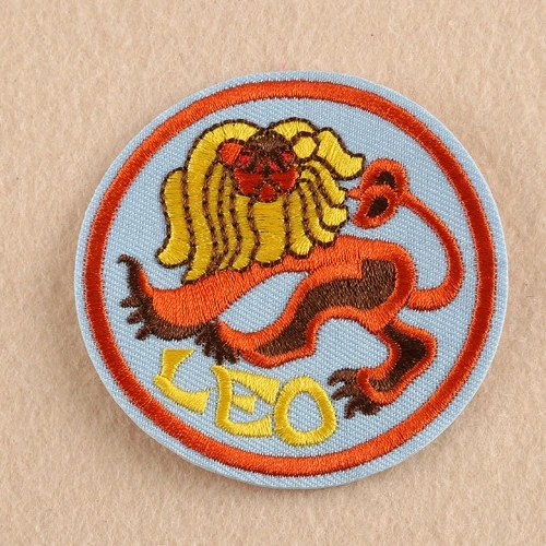 Новинка модный дизайн 12 знаков зодиака нашивки с железной вышивкой аппликации