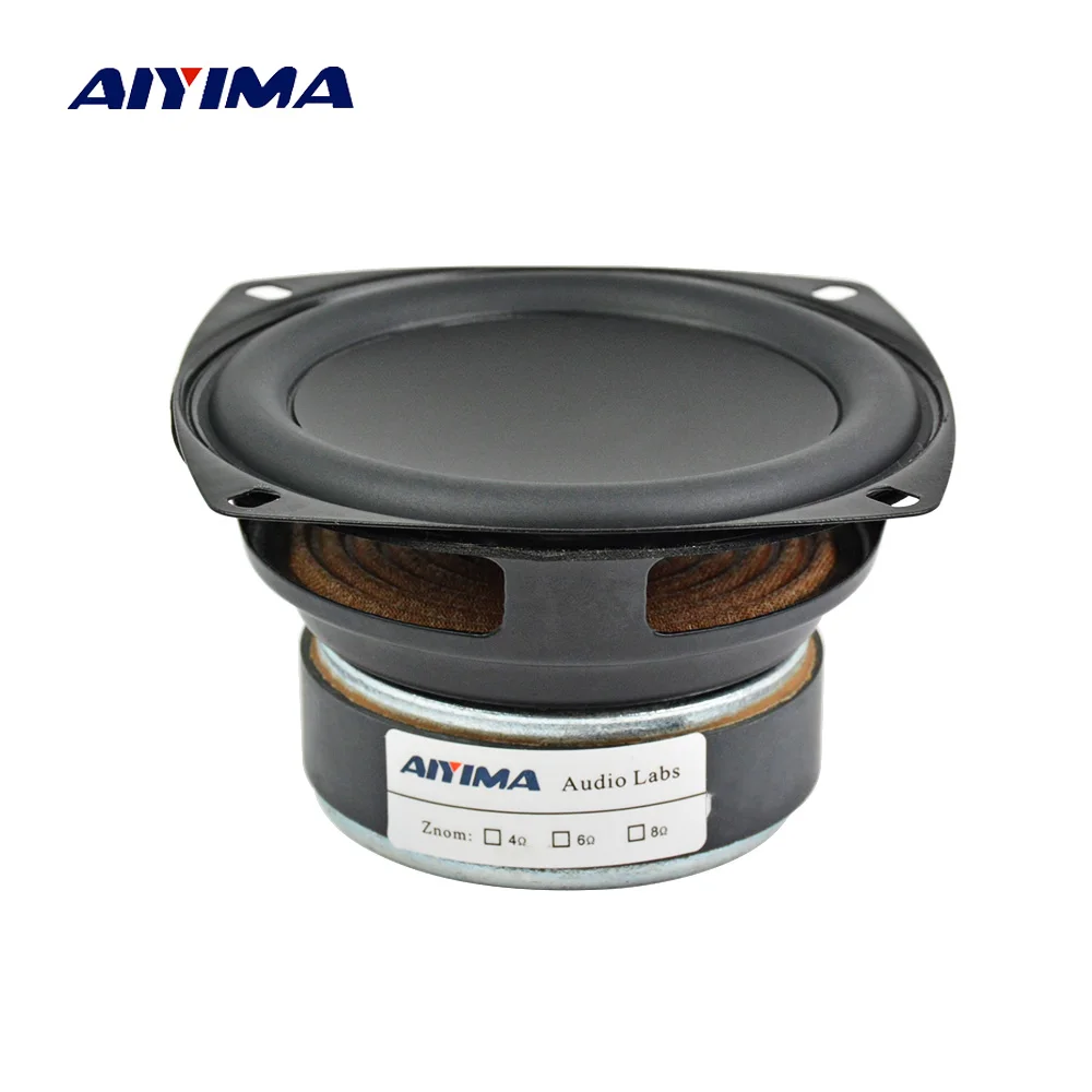 AIYIMA 1 шт. 3,5 дюймов Полнодиапазонный динамик HIFI 8 O hm 20 Вт бас динамик драйвер Аудио Громкий динамик для модификации автомобиля DIY