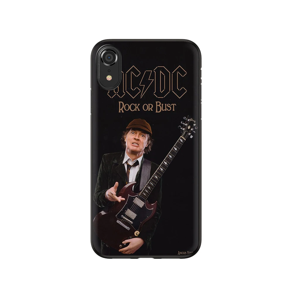 Ac dc acdc ТПУ Мягкий силиконовый чехол-накладка для Apple iPhone 5 5S SE 6 6S 7 8 Plus X XR XS 11 Pro Max - Цвет: B3