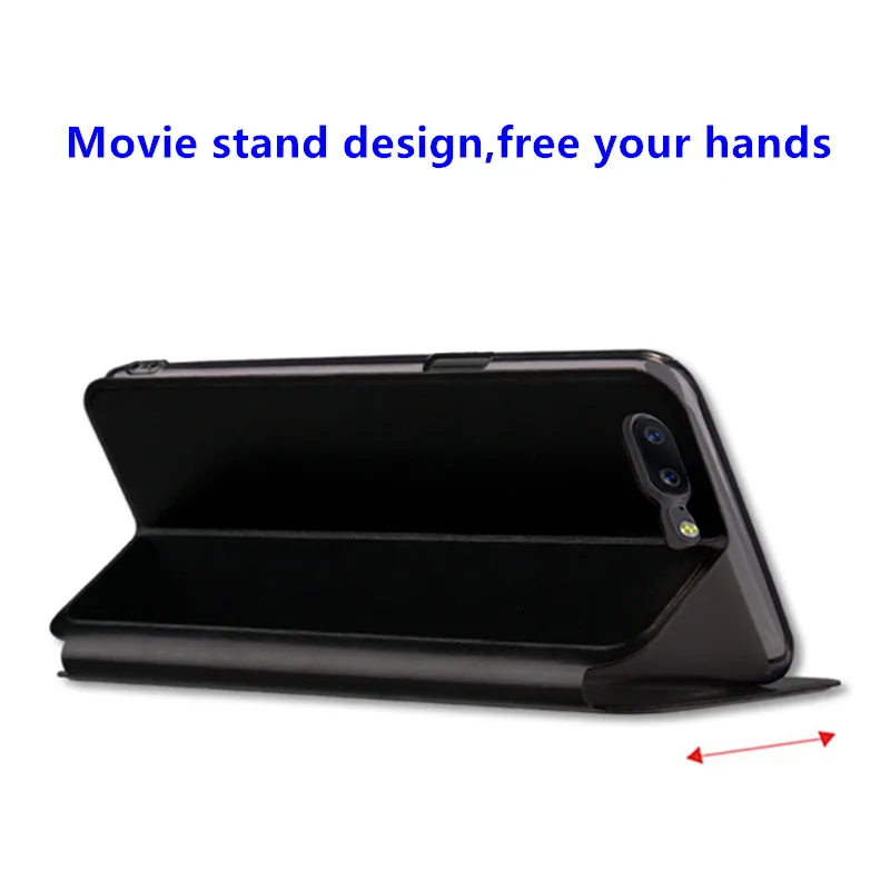 Первоначально Mofi для OnePlus 5 Чехол флип Роскошные Стенд кожа сзади Fundas чехол One Plus