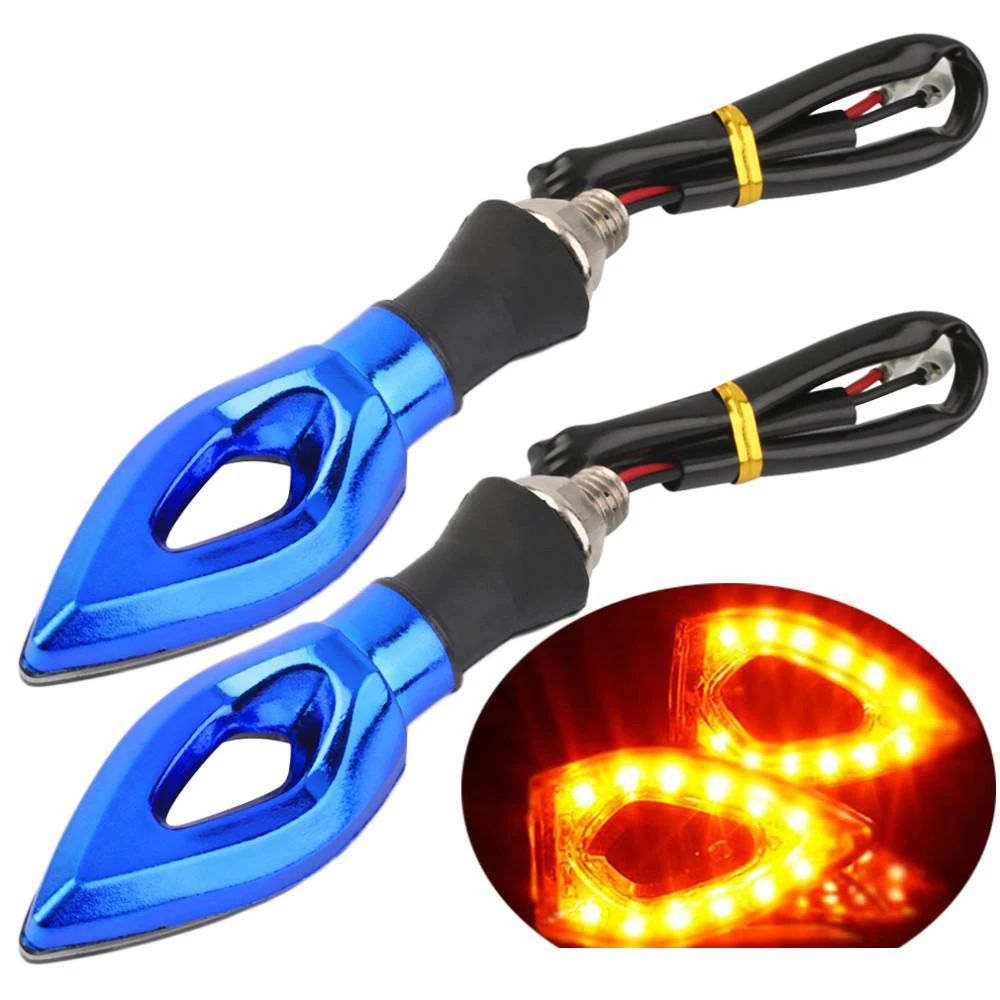 200 шт./лот указатели поворота мотоцикла 12 LED 12V лампа для супер яркий сигнальный