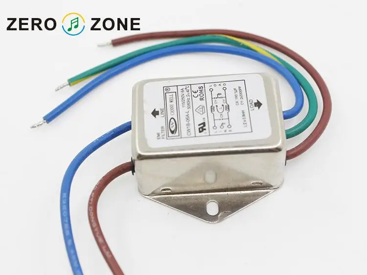 

GZLOZONE CANNY WELL EMI Single-phase AC CW1B-06A-L Power Supply Filter 6A