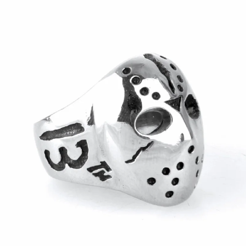Мужская Серебристая маска Jason's для хоккея пятница 13 го числа байкерское кольцо