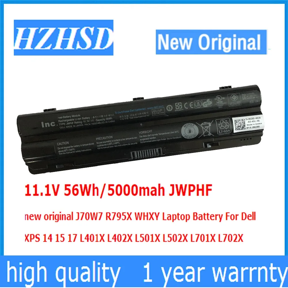 

11.1V 56Wh JWPHF 11.1V 90WH R795X J70W7 WHXY Laptop Battery For Dell XPS 14 15 17 L401X L402X L501X L502X L701X L702