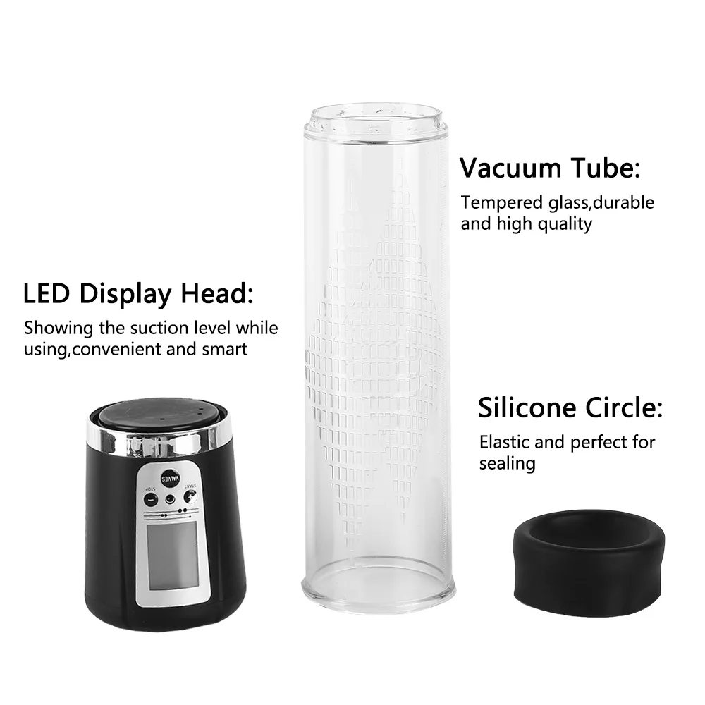 GUIMI светодио дный светодиодный импульсный вакуумный пенис насос Увеличить для