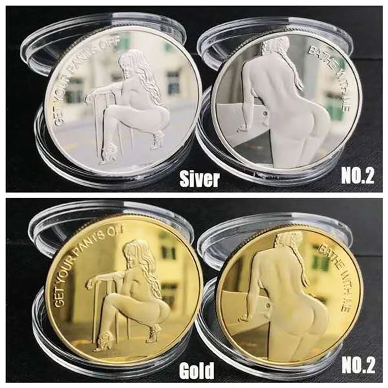 2 шт./компл. хвосты я получаю голову! Счастливые Девушки Смешные монеты