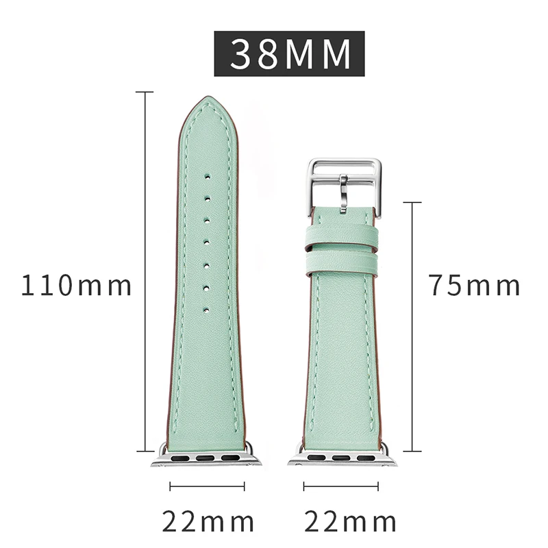Ремешок из натуральной кожи для Apple Watch band Series 1 2 3 38 мм 42 40 44 мм|leather watch strap|strap for apple