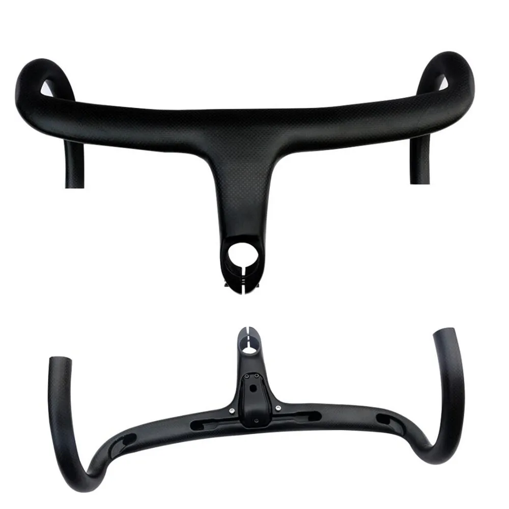 Скидка FCFB сверхлегкий новый полностью углеродный руль для шоссейного велосипеда и руль из углеродного волокна Интегрированный руль со стержнем