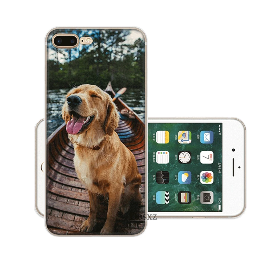 Чехол Desxz Dog Golden Retriever для iPhone 7 8 6 6s Plus 11 Pro X XR XS Max 5 5S SE |