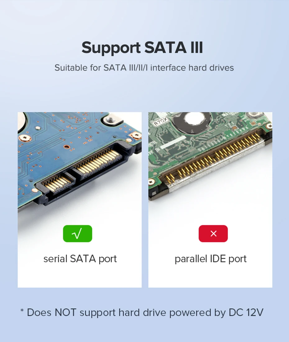 Ugreen 2,5 HDD чехол SATA к USB 3,0 адаптер внешний жесткий диск Корпус для SSD диск коробка-чехол на HDD HD 2,5 SSD чехол SATA к USB