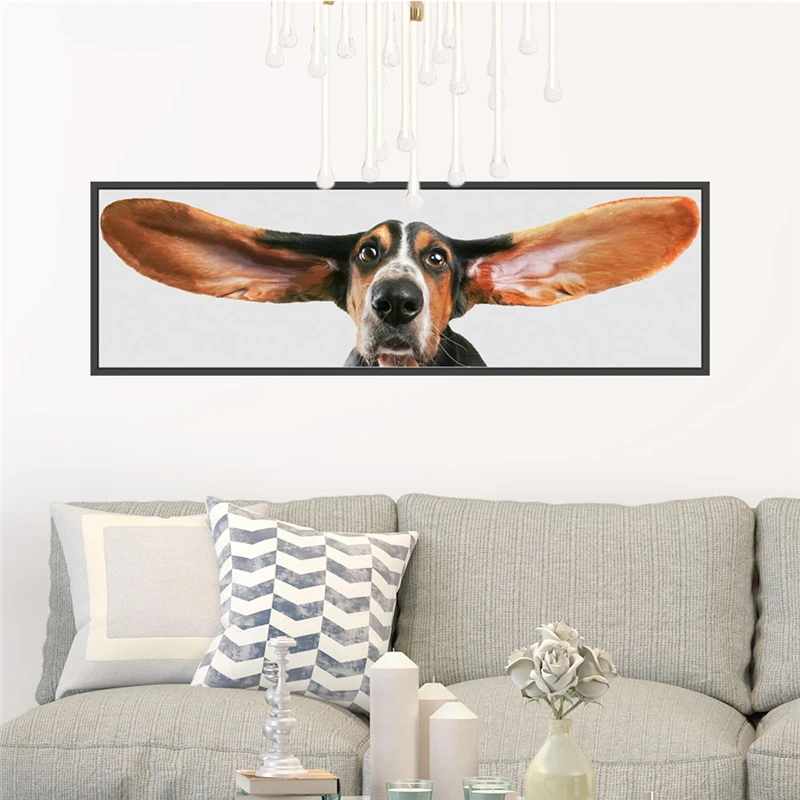 Vivid dogs Животные 30*90 см настенные наклейки домашний декор гостиная спальня