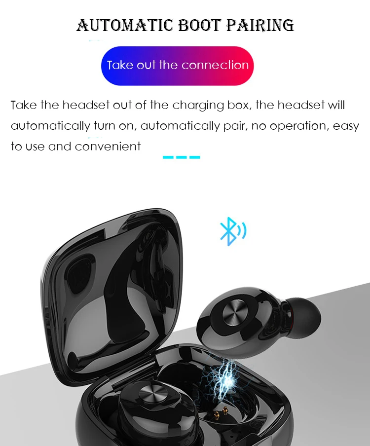 Беспроводные наушники TWS 5,0 спортивные стерео с микрофоном Bluetooth наушники для мобильного телефона samsung Беспроводная bluetooth-гарнитура