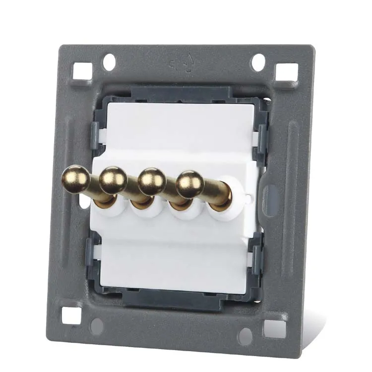 

Antique 86 White Brass Pliers Wall Switch, 2 Gang 2 Way, AC 110 ~ 250V