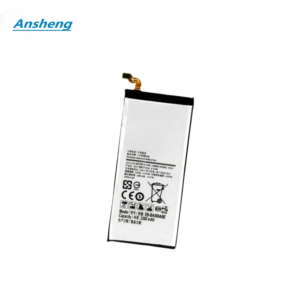 Высококачественная фотобатарея Ansheng 2300 мАч для Samsung Galaxy A5 аутентичный A5000 A5009 A500