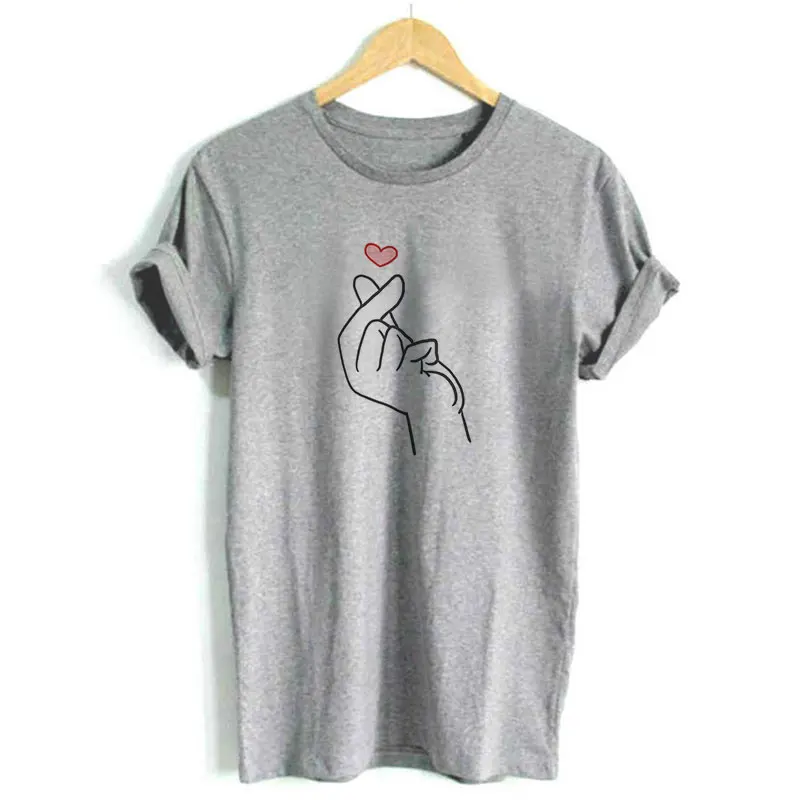 Рубашка женская с коротким рукавом и o-образным вырезом розовая серая летняя 2019 |