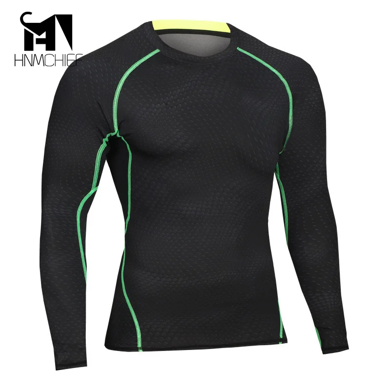 Мужские компрессионные рубашки для бодибилдинга обтягивающие кроссфита