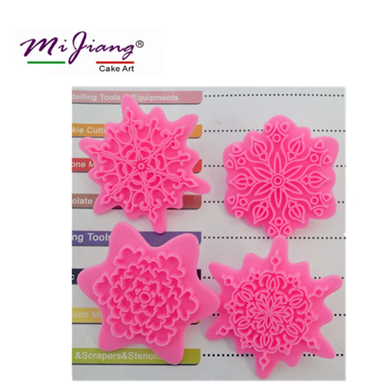 4 шт./компл. набор резаков для печенья форма цветочного сердца помадки торта