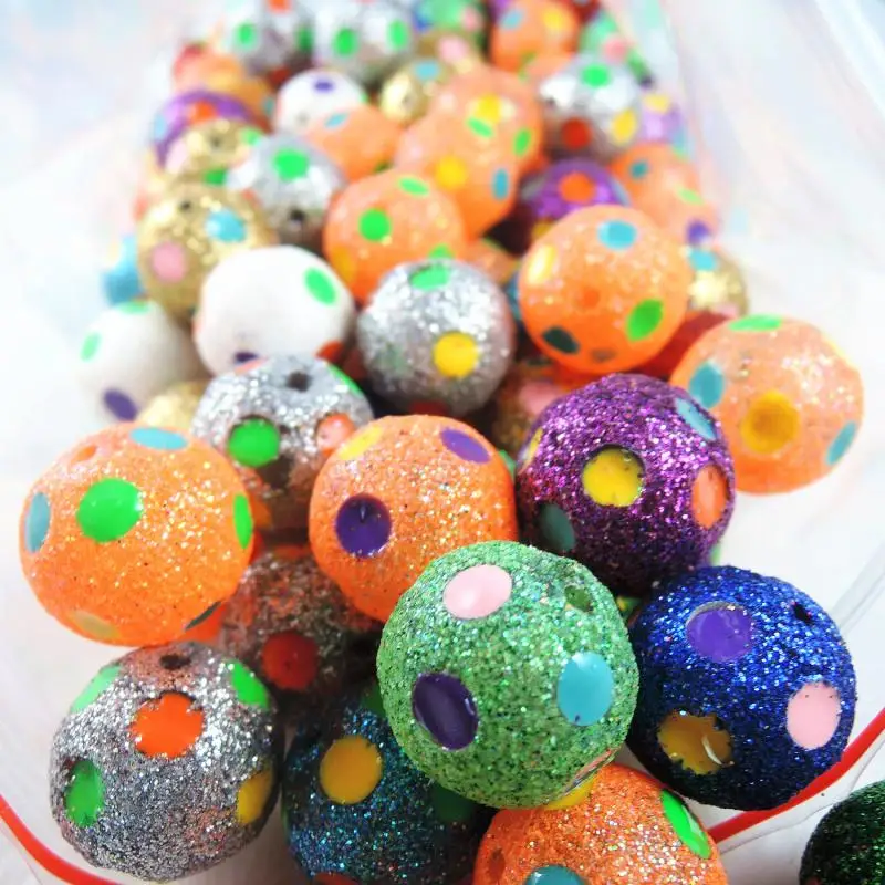 Новинка 2017 7 стилей 20 мм Круглые разноцветные акриловая жвачка бусины для поделок