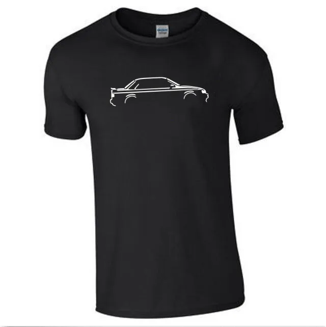 Автомобильная футболка Хлопковая мужская с коротким рукавом SAPHIRE Cosworth inspired Cossie