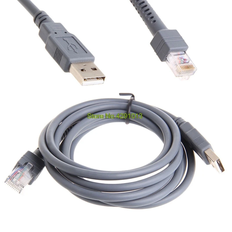 2 м сканер штрих кода USB кабель LS1203 LS2208 LS4208 LS3008 CBA U01 S07ZAR Прямая