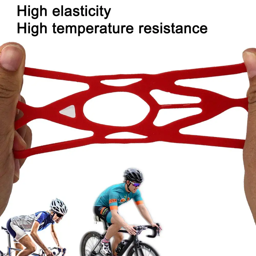 XMXCZKJ Universal Cell Phone Bicycle Motorcycle Handlebar Silicone Security Bands Phones Holder Band For IPhone Samsung GPS