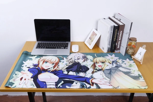 2 Аниме Fate Grand Order Jeanne d'Arc Alter Saber Нерон Клавдий Mordred Shielder Matthew коврик для мыши 40*90 см Коврик для мыши большой FGO - Цвет: 2