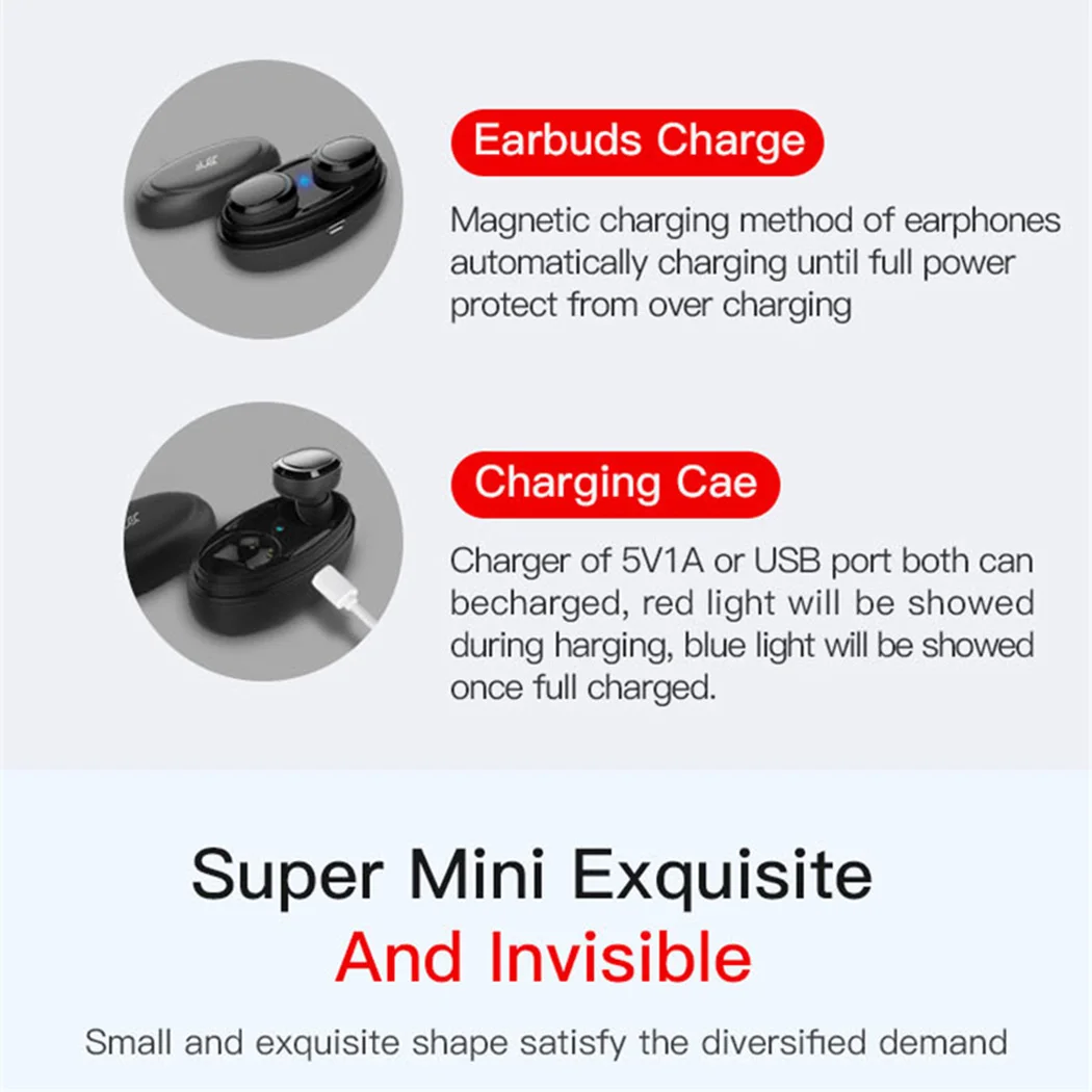 DPRUI T12 наушники-вкладыши TWS Bluetooth наушники Беспроводной 3D стерео с микрофоном