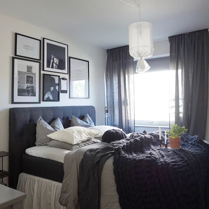 INS Скандинавская лампа декоративная прикроватная для спальни металлическая