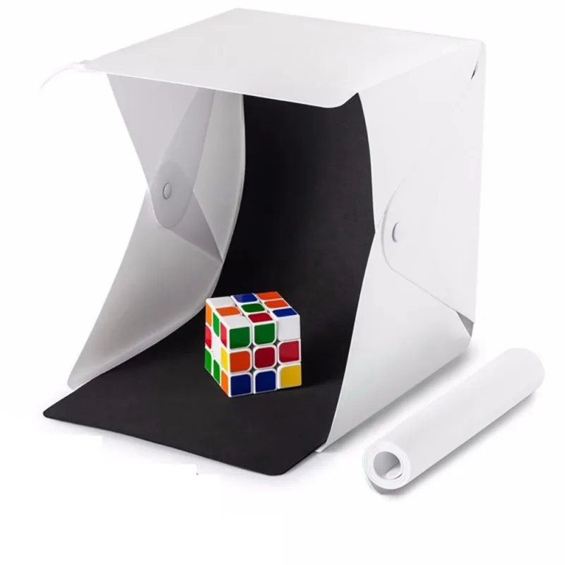 Dual Studio Button Row Light Portable Folding LED Lights Shooting Tent Box Kit Lightbox Accessories | Электроника