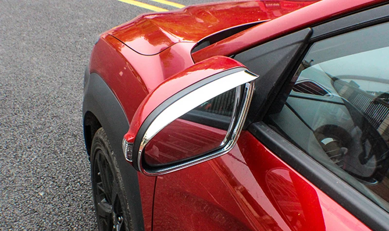 Для hyundai Kona Encino внешняя Боковая дверь Зеркало Защита от солнца дождь защитная решетка ABS хром 2 шт./компл. аксессуары для стайлинга автомобилей