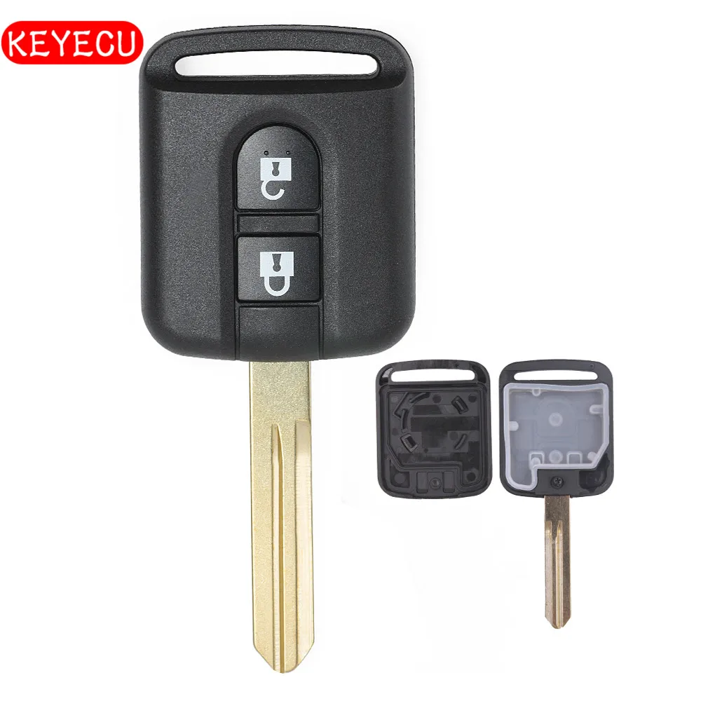 Чехол Keyecu для дистанционного ключа с двумя кнопками Nissan Pathfinder Navara 2005 2014|Ключ от