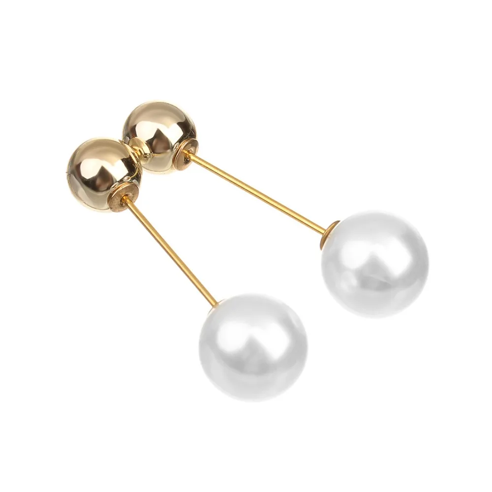 2PCS Charm Double Simulated Pearl Brooch Pins For Women Lapel Jewelry Dress Suit Pin Christmas Gift | Украшения и аксессуары