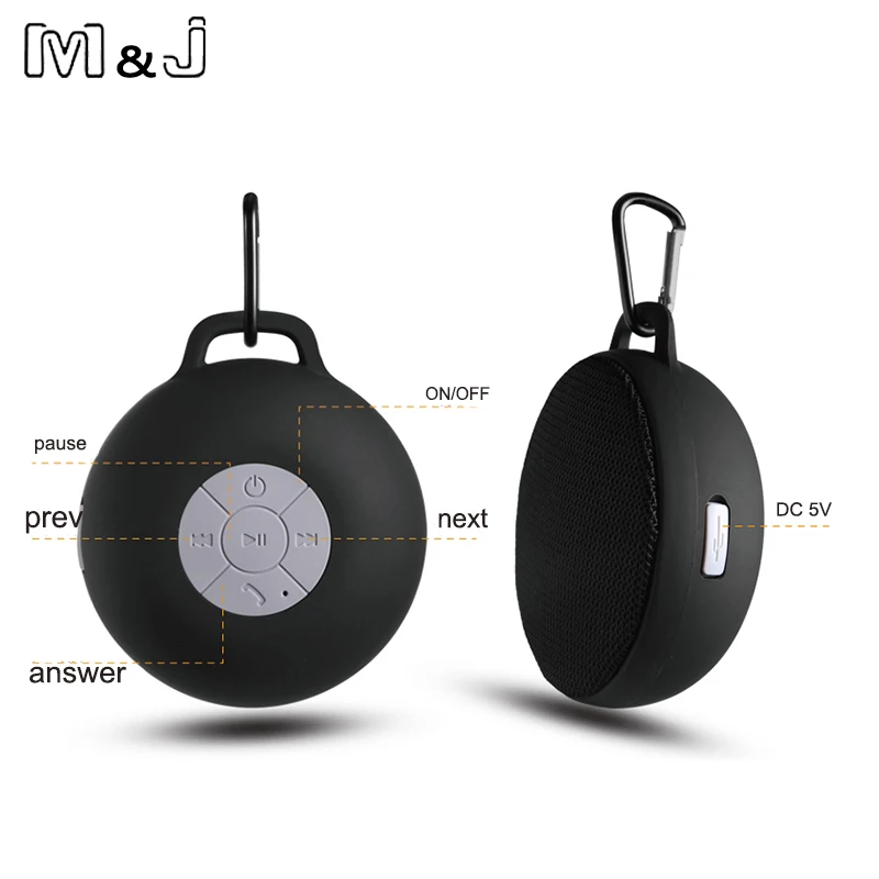 M & J MX7 Беспроводная стереоколонка с Bluetooth водонепроницаемая портативная уличная