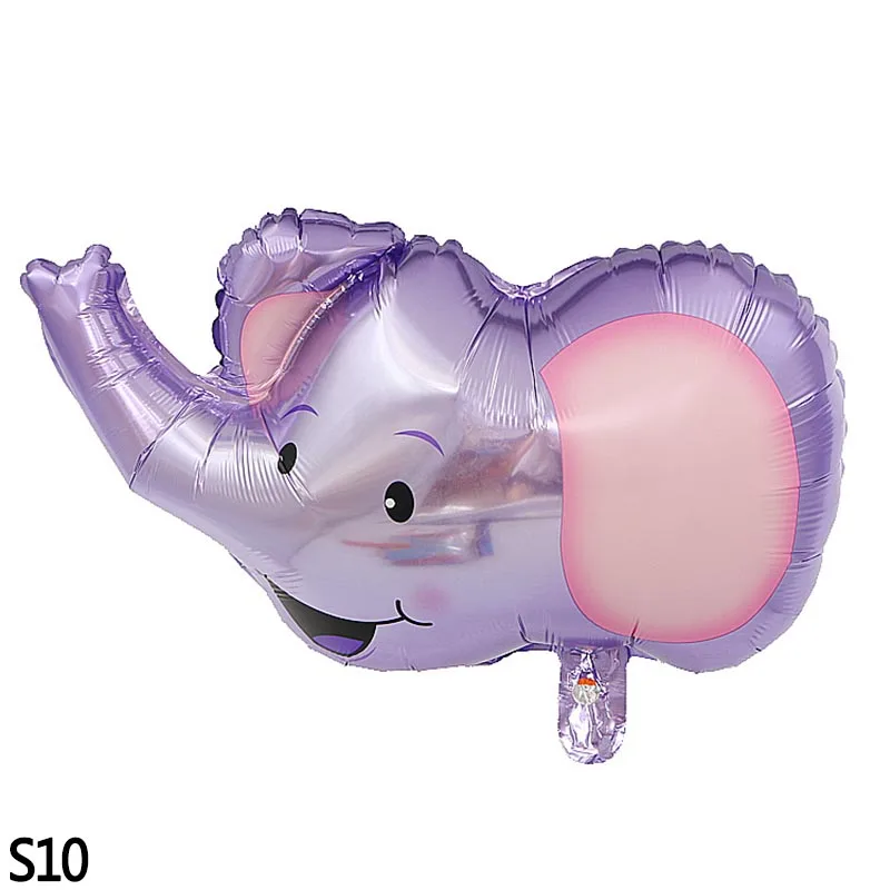 1pc elephant Воздушные шары на день рождения для мальчиков, вечерние шары в виде динозавра, животных, джунглей, Декоративные искусственные тропические Пальмовые Листья - Цвет: 1pc elephant