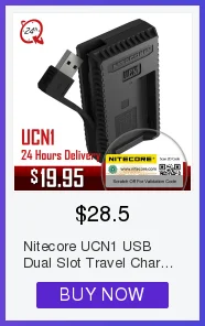 Nitecore UNK1 USB двойной слот Зарядное устройство для Nikon Камера Батарея EN-EL14 EN-EL14a EN-EL15 D750 D810 D610 DF D7100 D7000 D5100 D600