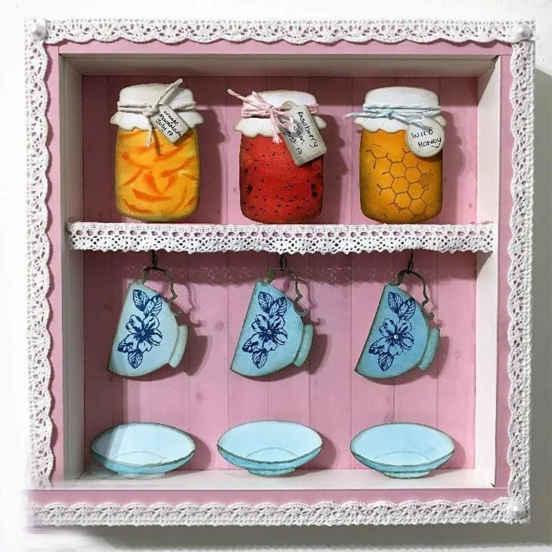 

Layered Jam Jar With Tag Metal Cutting Dies For DIY Scrapbooking Embossing Paper Card Making Decorative Crafts Supplies New 2019