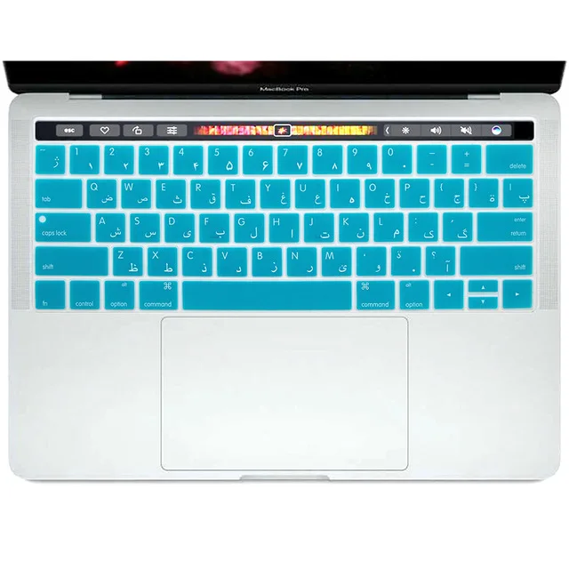 Чехол для клавиатуры силиконовый нового MacBook Pro 13 дюймов A1706 и 15 A1707 A2159 с сенсорной