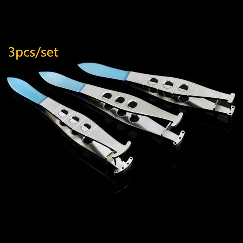 3pcs Titanium alloy Microscopic Ophthalmic Instruments Double eyelid Customization perforator Punching device Eyelid