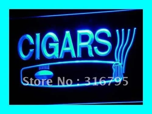 

i073 OPEN Cigars Cigarette Bar Lure LED Neon Light Light Signs On/Off Switch 20+ Colors 5 Sizes