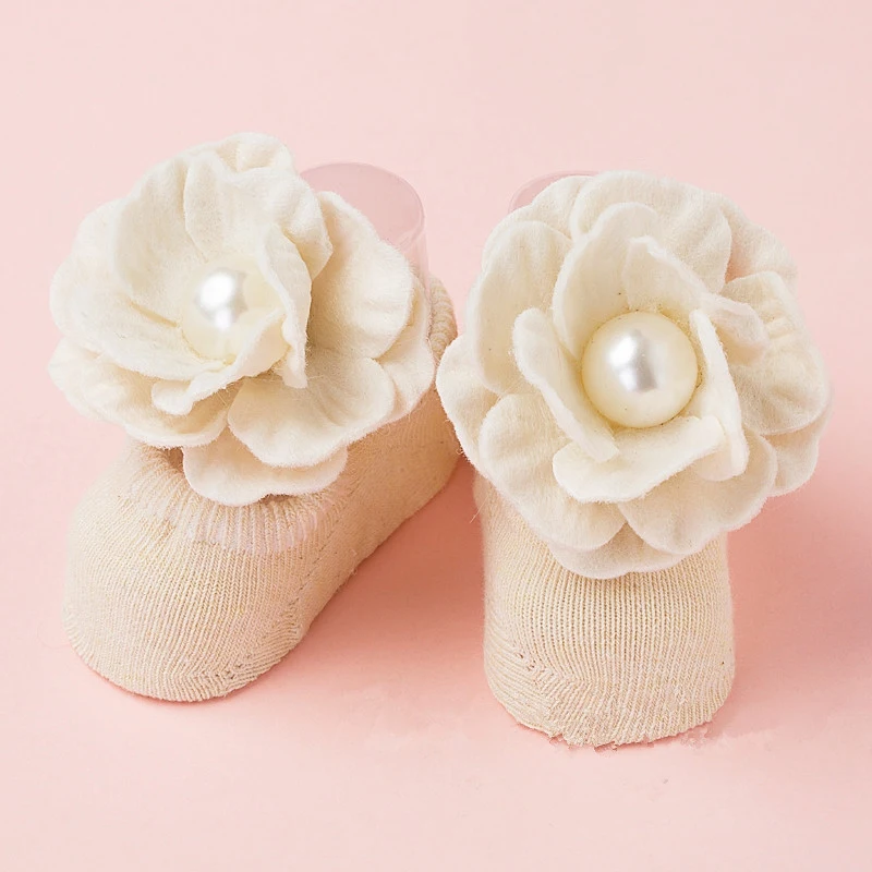От 0 до 12 месяцев милые хлопковые носки для новорожденных инкрустированные
