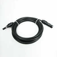 50 PCS/Lot 5m 4.0mm Extension Cables with Solar Mounted  Connectors for Solar Panels and Solar Power Systems