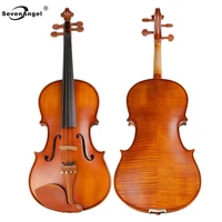 sevenangel handmade antique viola maple wood nature flamed matt viola w case bow rosin strings stringed instruments 15 16