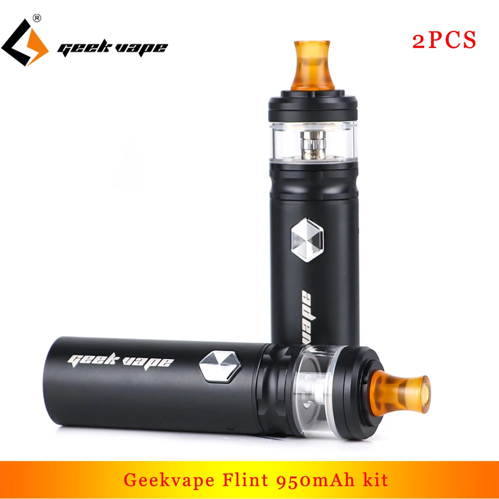 2 шт./лот Geekvape Flint IPX5 супер компактный комплект 1000 mAh Vape ручка испаритель с мл