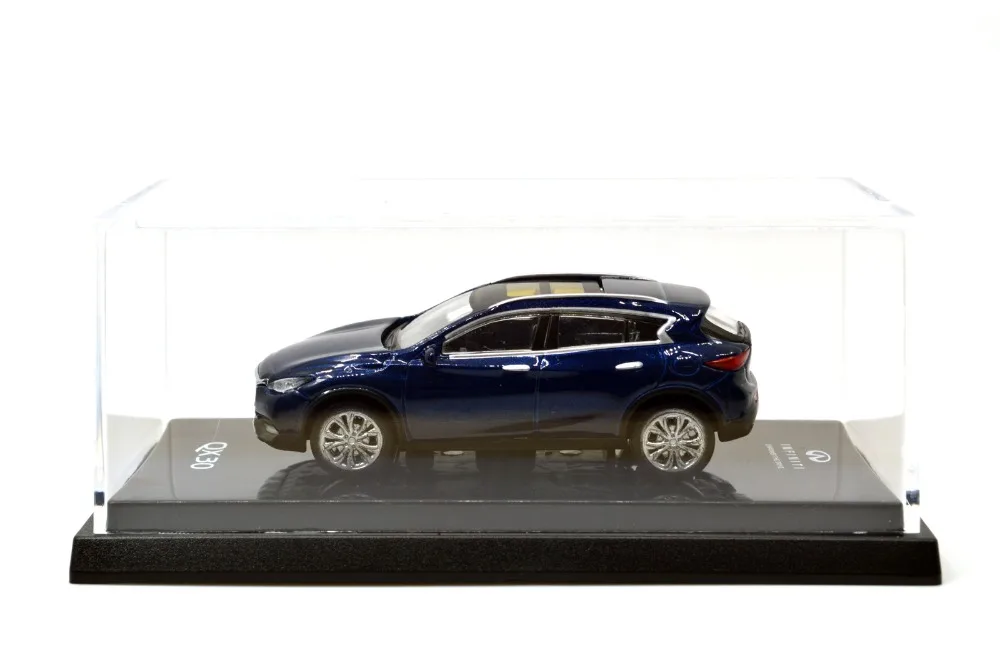 1/64 1:64 1 64 масштаб Infiniti QX30 2017 синяя литая модель автомобиля Оригинальная