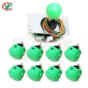 G green 1 шт. Япония Sanwa JLF-TP-8YT джойстик+ 8 шт. OBSF-30 кнопки для аркадных DIY наборы деталей - Цвет: G green