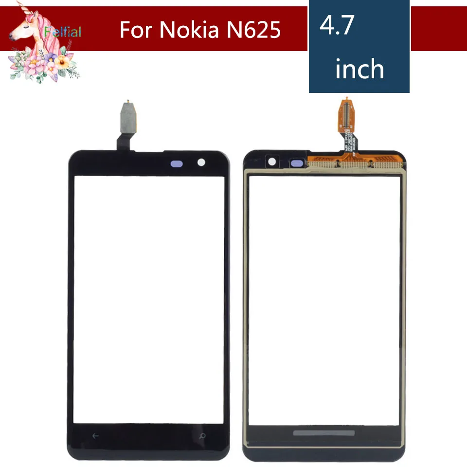 Сенсорный ЖК экран 4 7 дюйма для Nokia Lumia 625 N625 дигитайзер датчик внешнее стекло